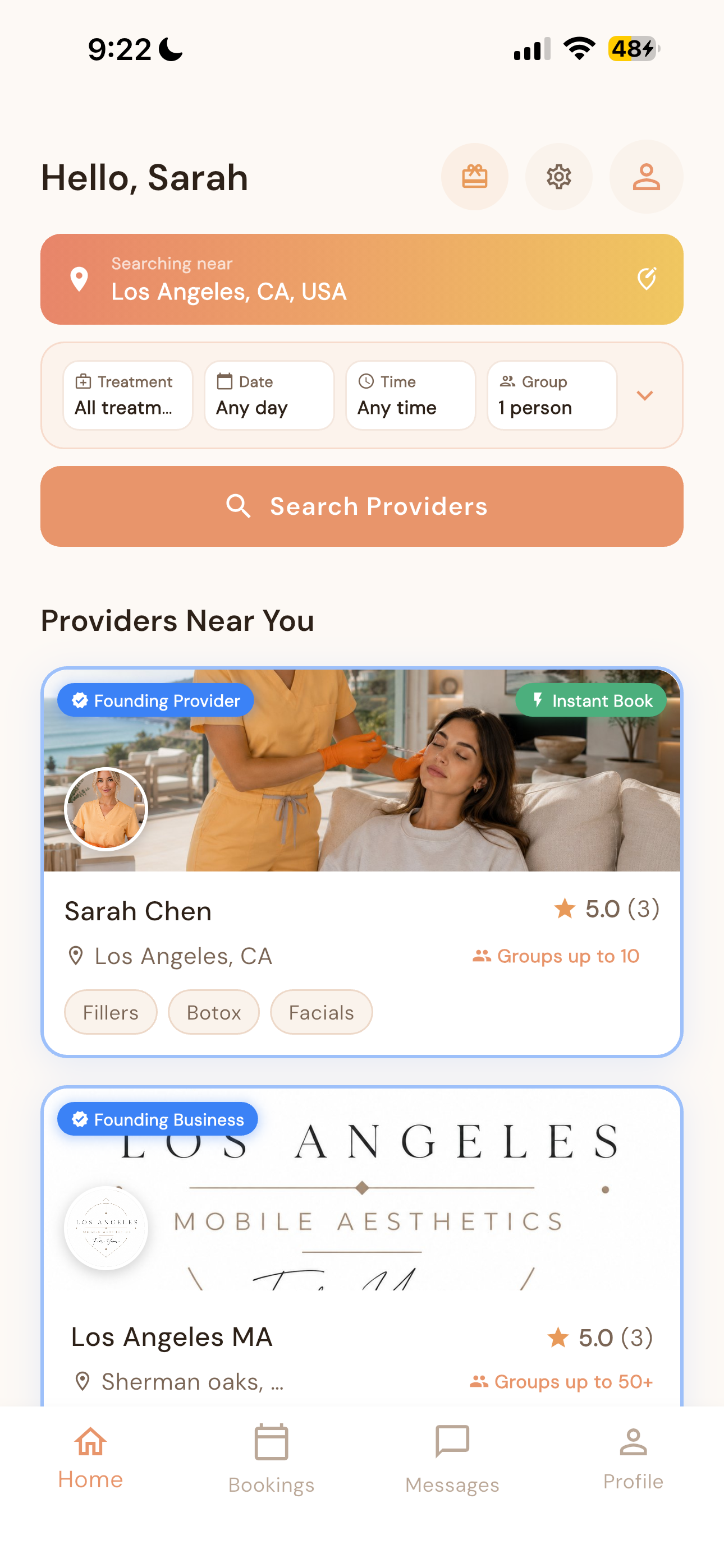 Prikme app — find providers near you